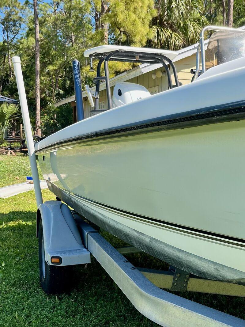 Seafoam bay boat, exterior detail complete